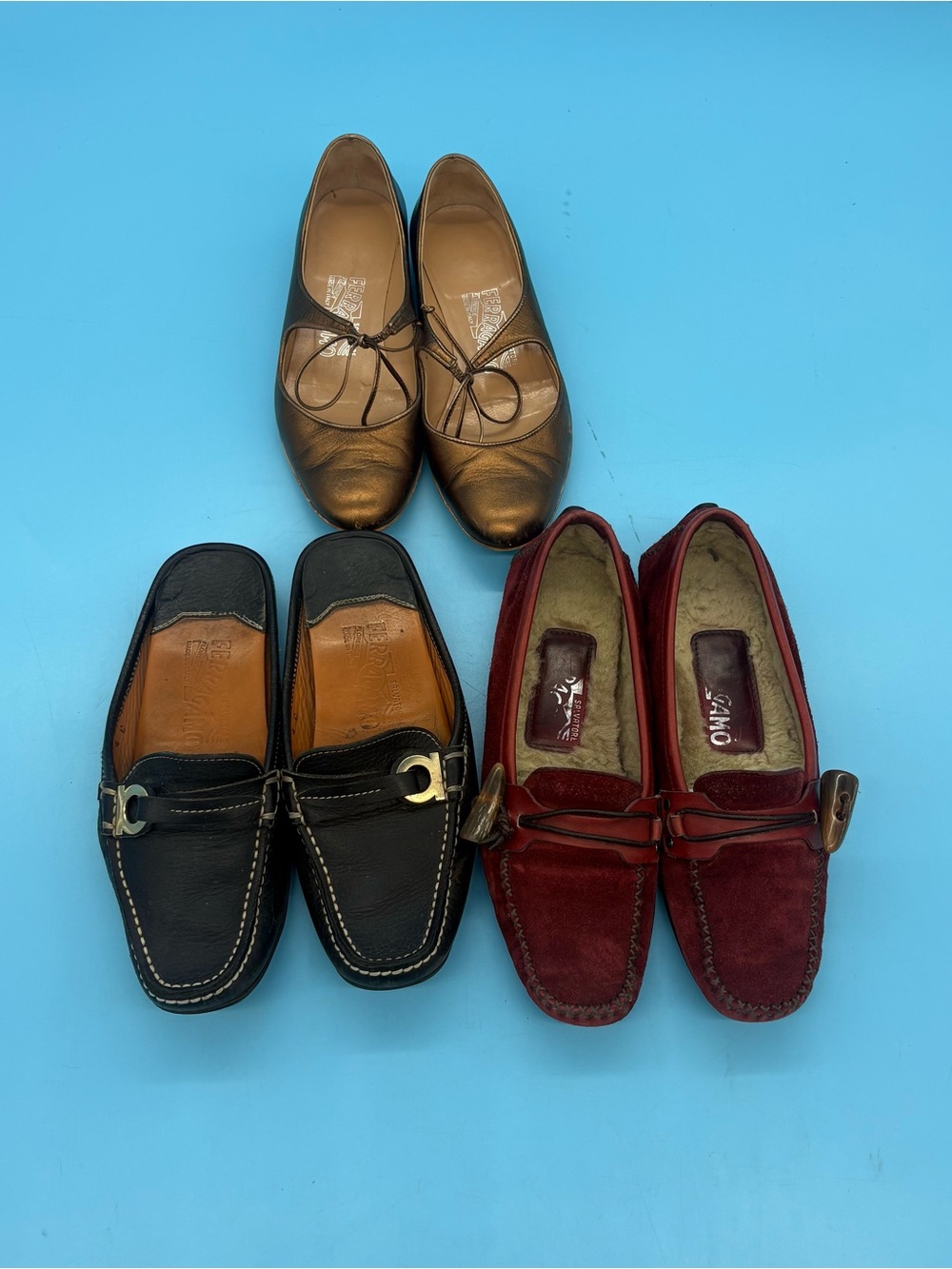 Salvatore Ferragamo Women’s Shoes Lot 3 Pairs Size 4